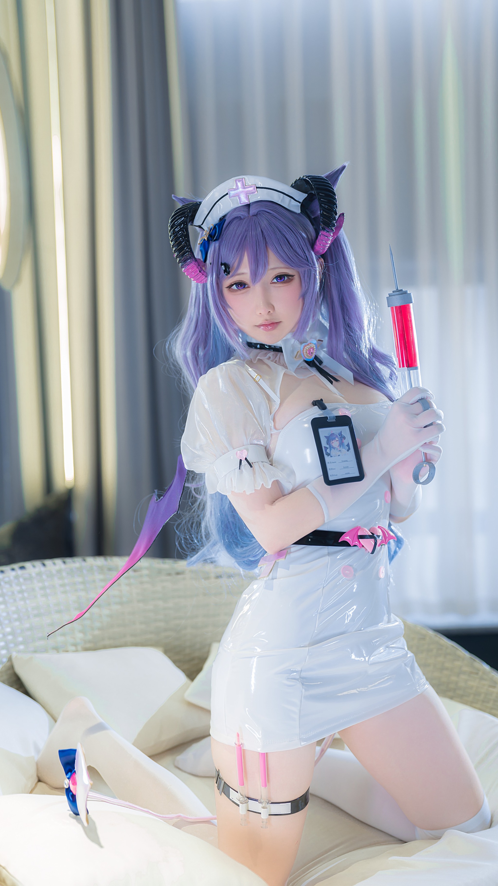 图片[1]-樱梨梨 – NO.008 刻晴魅魔护士 [30P]-XikXak